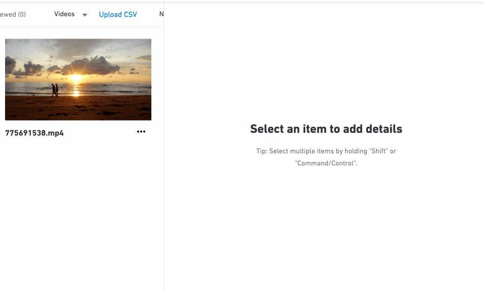 Shutterstock category select