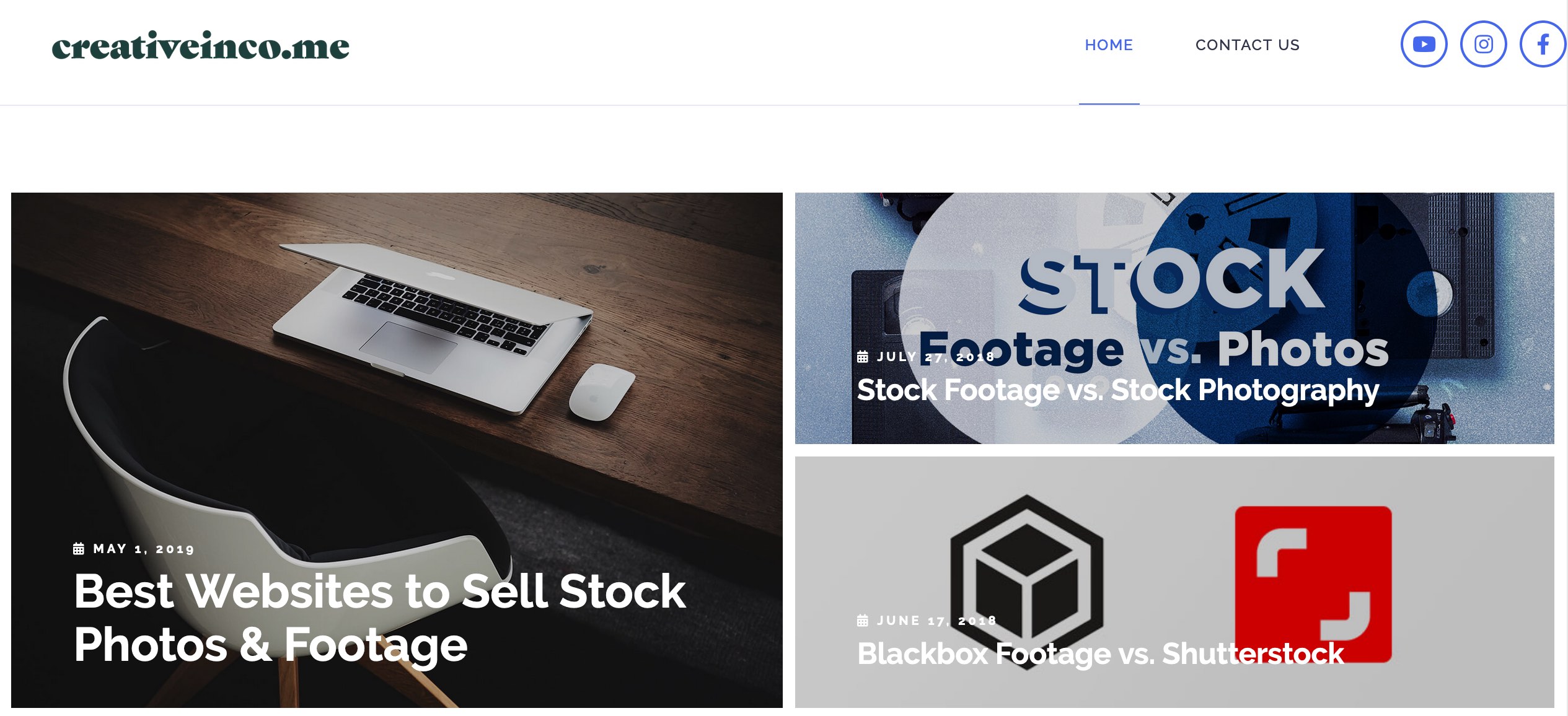 Creative Income website