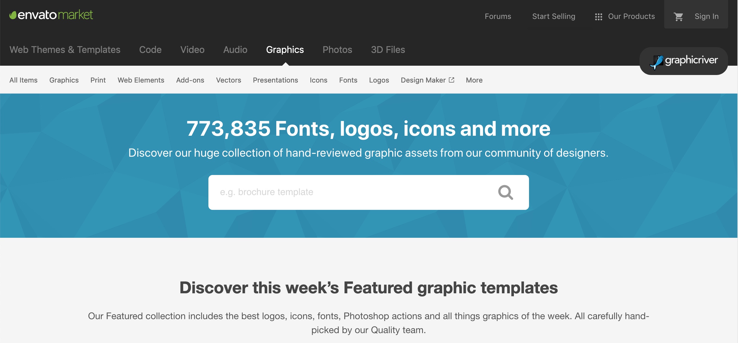 Graphic River website