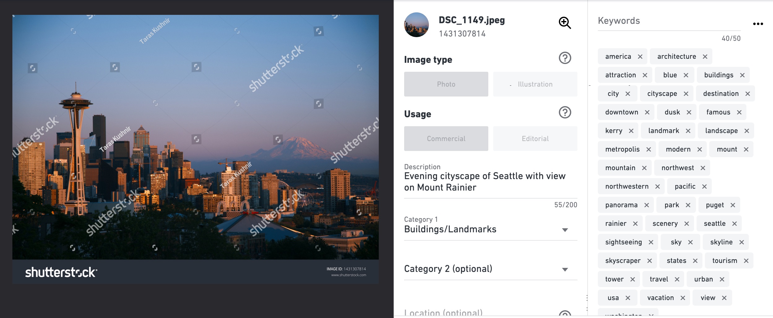 Shutterstock editing