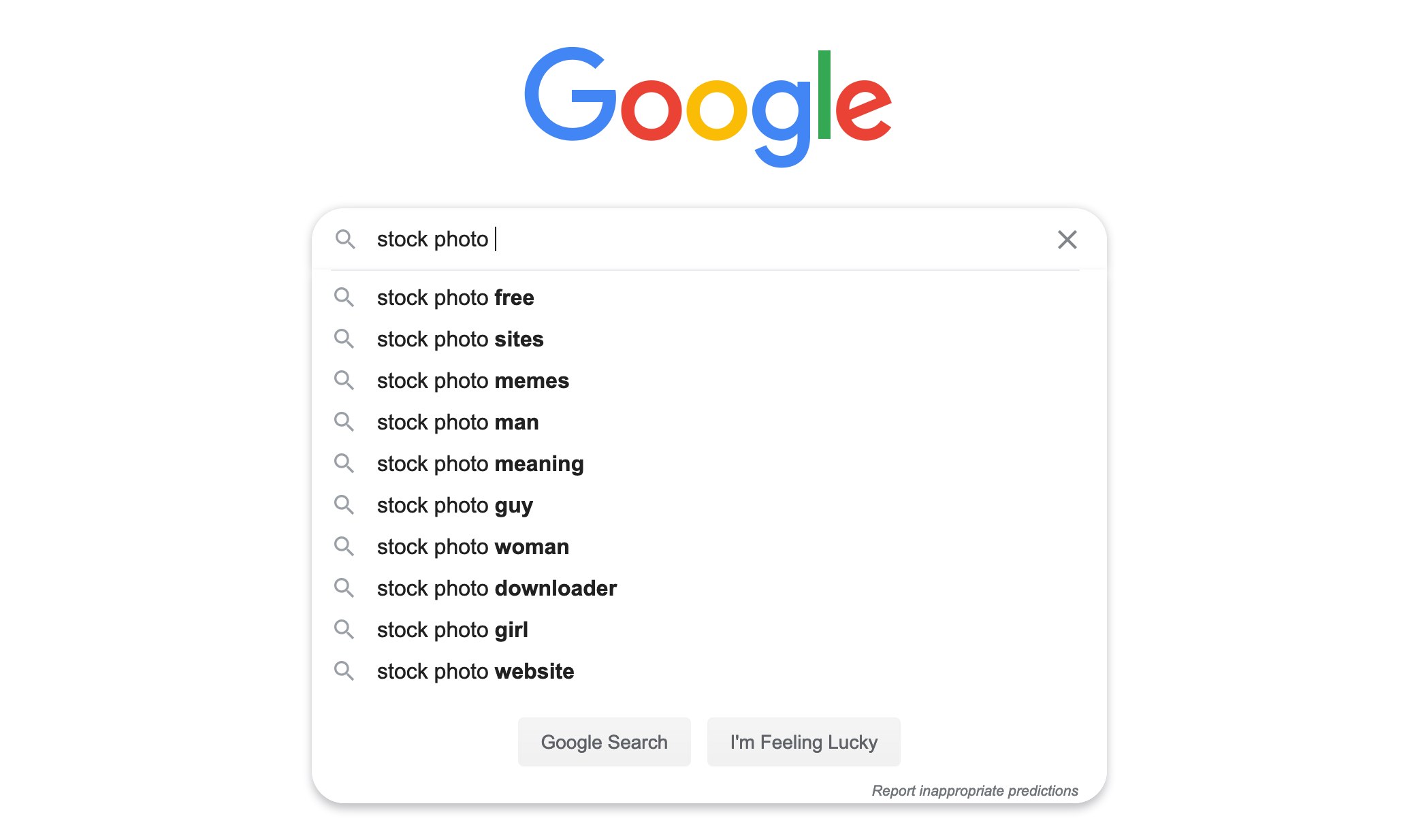 Google suggestions