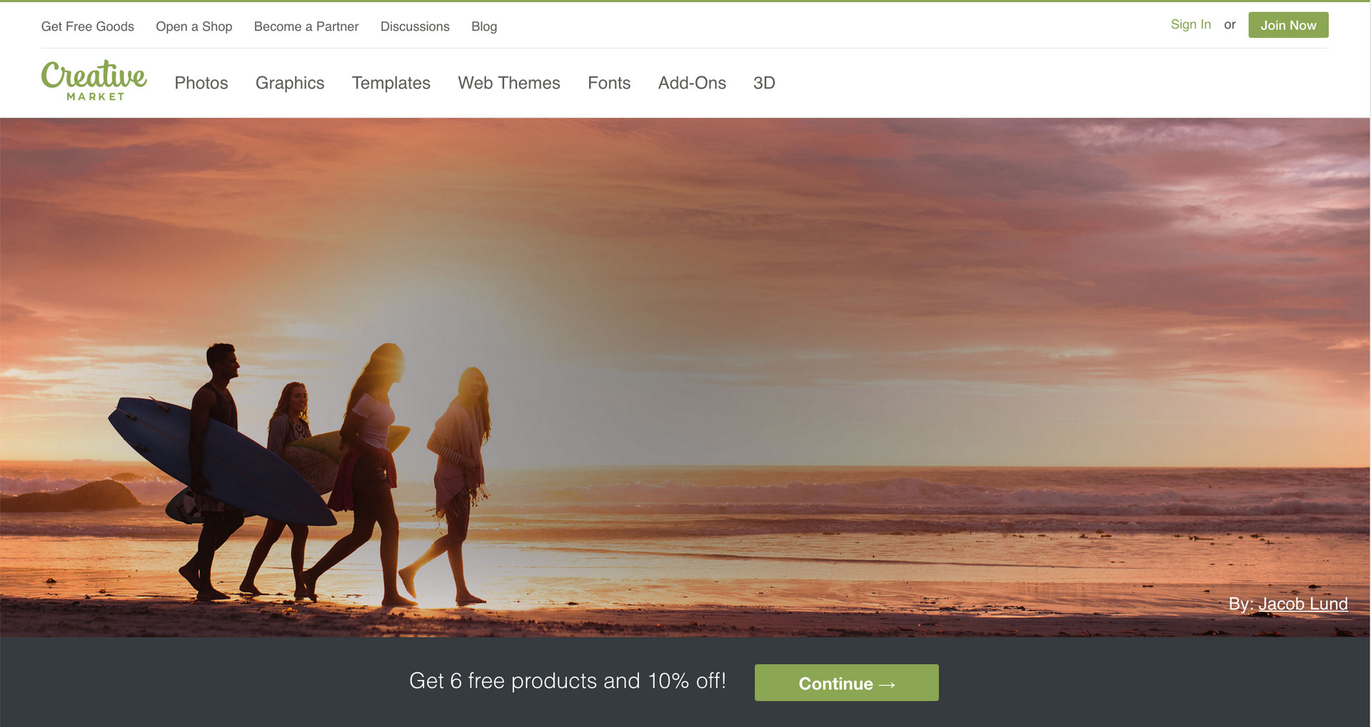 Creative Market website