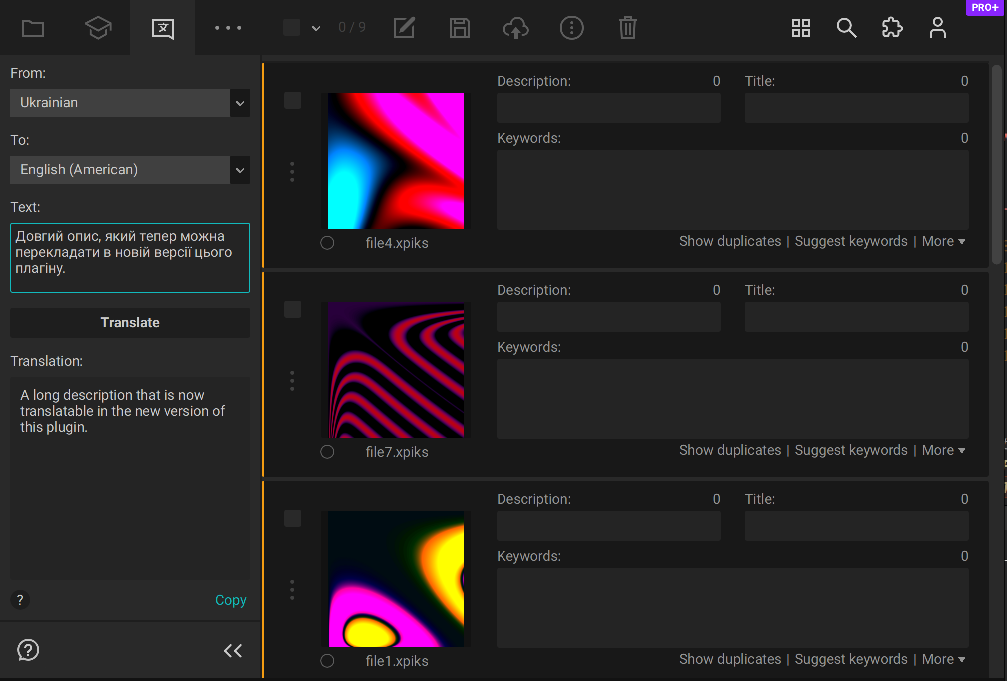 Larger input in translator