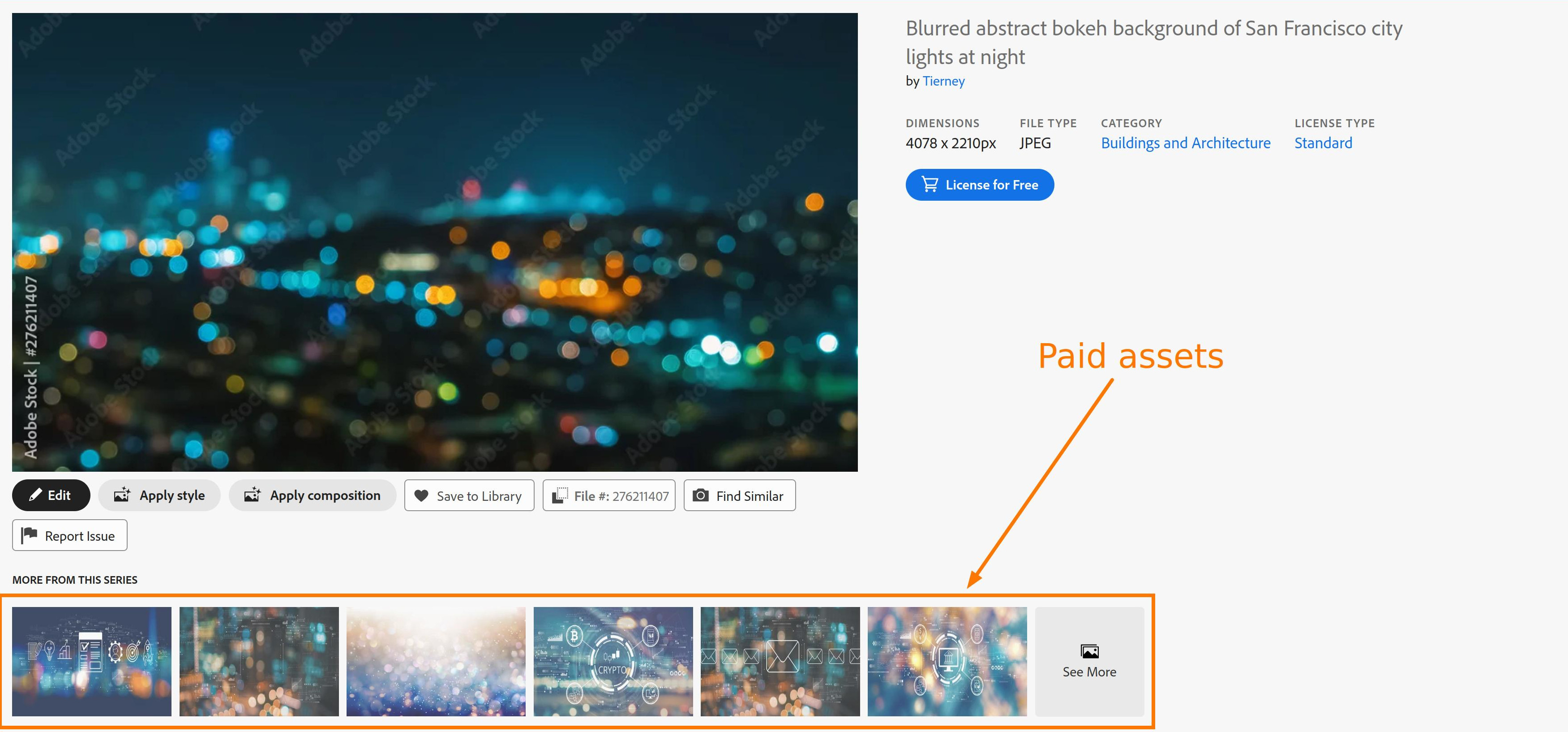 Free collection asset