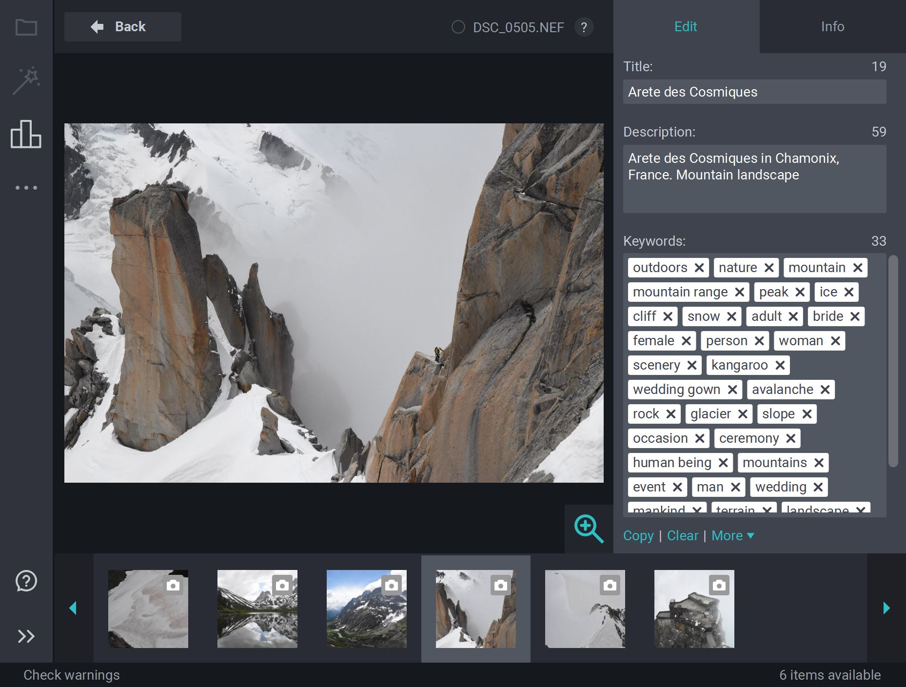 Edit metadata in Xpiks