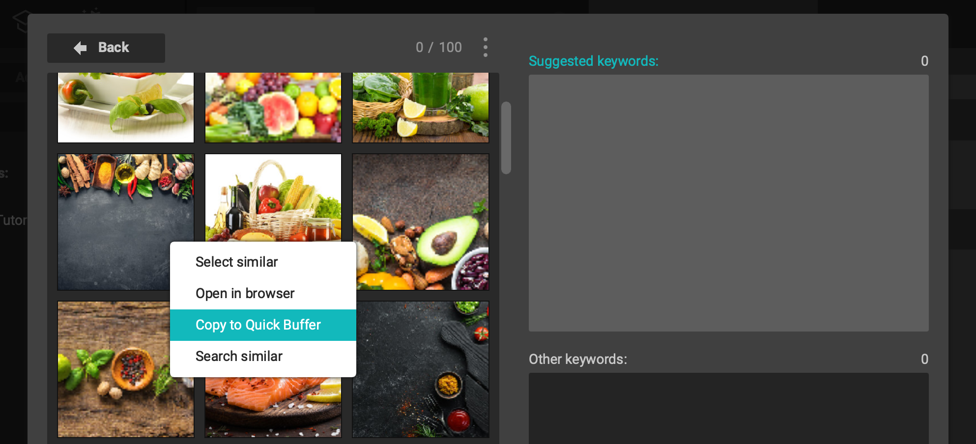 QuickBuffer from suggestion